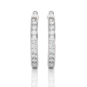 Earring White Gold - E0056