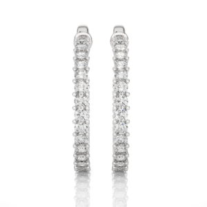 Earring White Gold - E0057